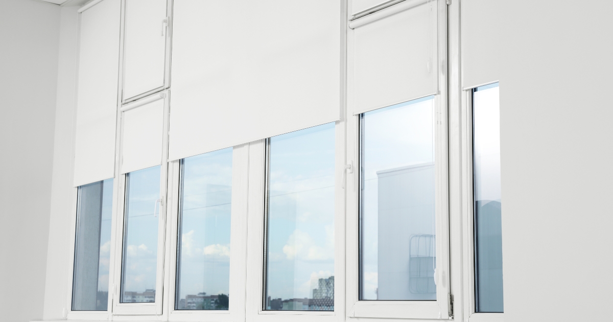 Understanding Motorised Blinds: Convenience at Your Fingertips - motorised blinds white roller blinds in windows